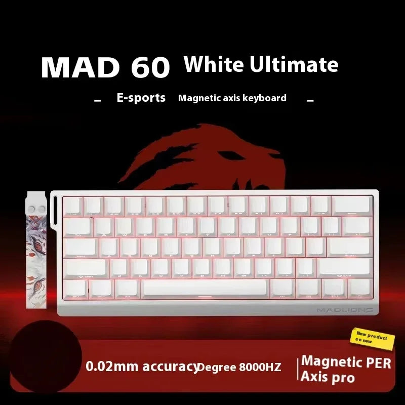 MADLIONS MAD 60/68HE Wired Magnetic Keyboard Gaming Keyboard Hot Swappable Fast Trigger Custom Low Latency Gaming Keyboard