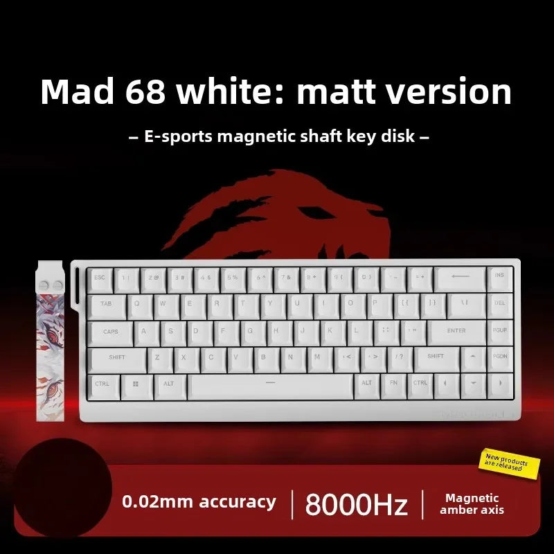 MADLIONS MAD 60/68HE Wired Magnetic Keyboard Gaming Keyboard Hot Swappable Fast Trigger Custom Low Latency Gaming Keyboard