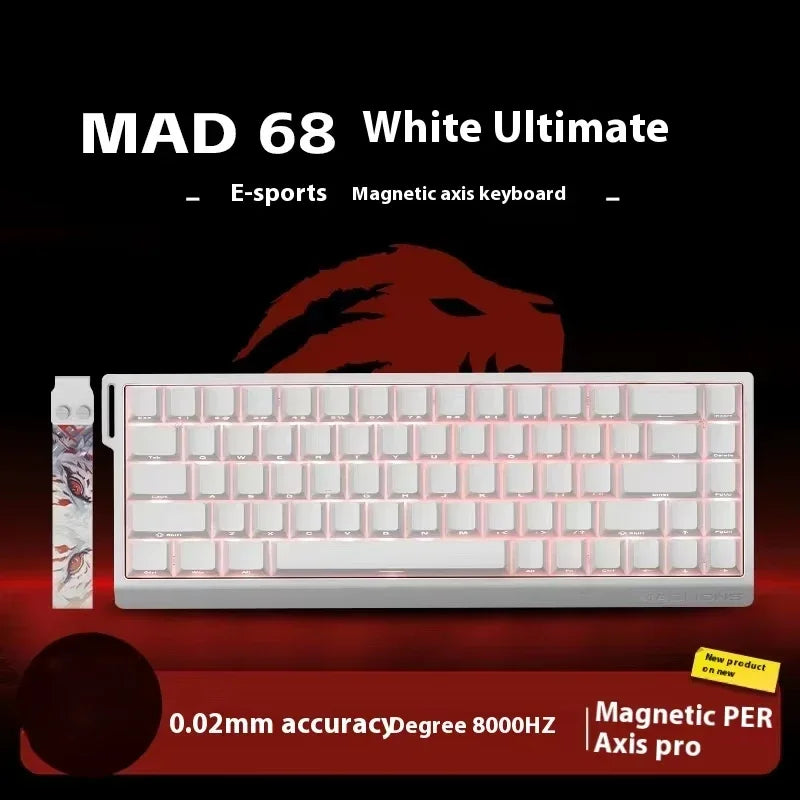 MADLIONS MAD 60/68HE Wired Magnetic Keyboard Gaming Keyboard Hot Swappable Fast Trigger Custom Low Latency Gaming Keyboard