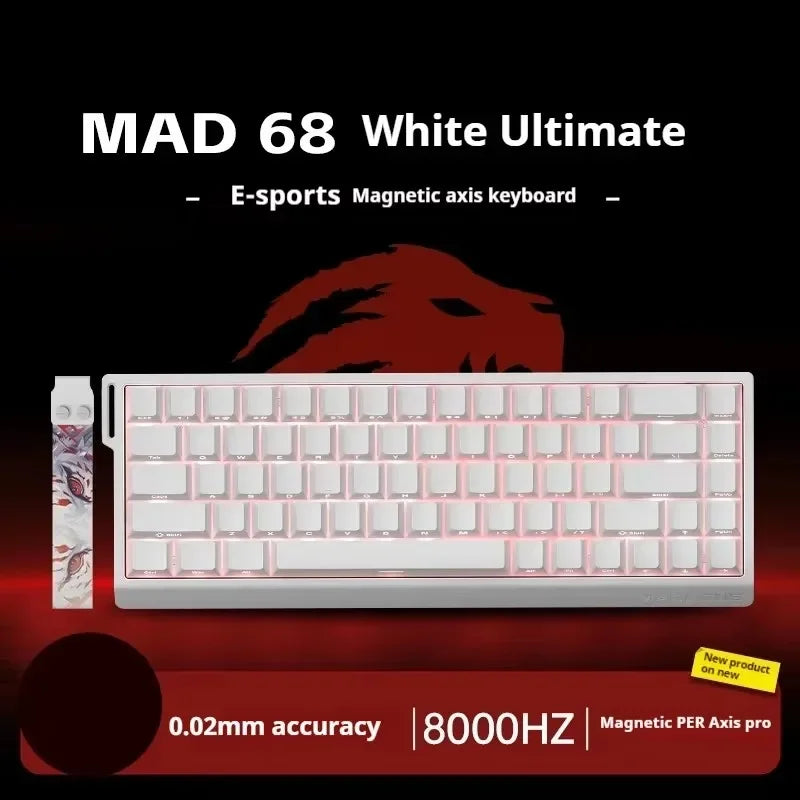 MADLIONS MAD 60/68HE Wired Magnetic Keyboard Gaming Keyboard Hot Swappable Fast Trigger Custom Low Latency Gaming Keyboard