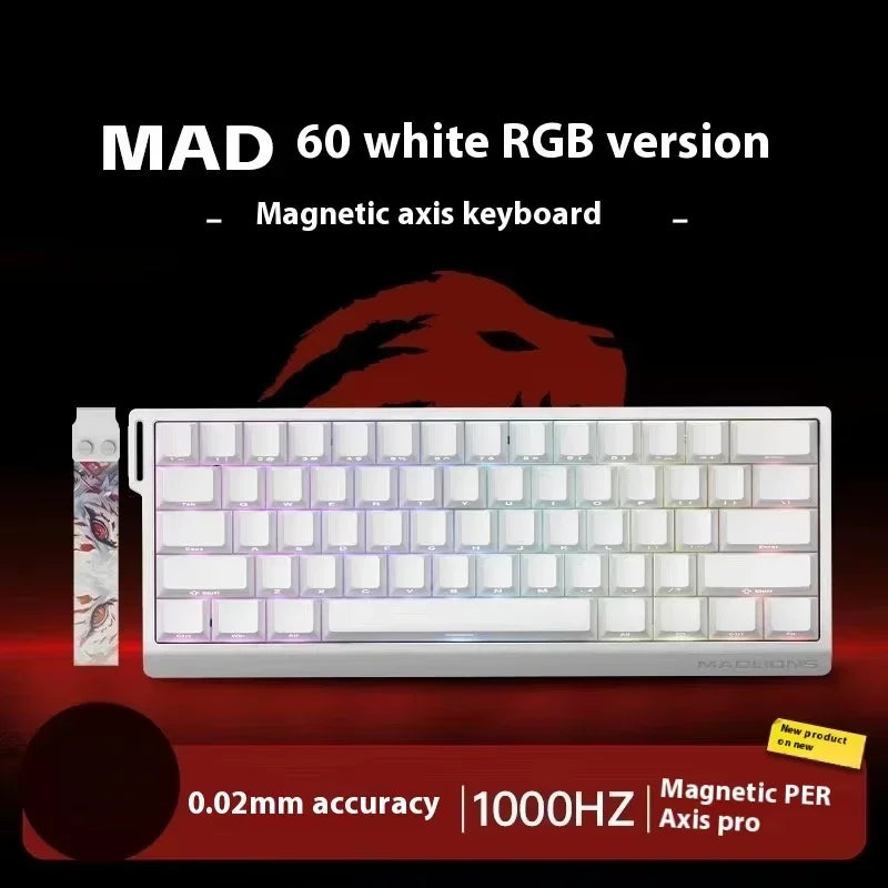 MADLIONS MAD 60/68HE Wired Magnetic Keyboard Gaming Keyboard Hot Swappable Fast Trigger Custom Low Latency Gaming Keyboard