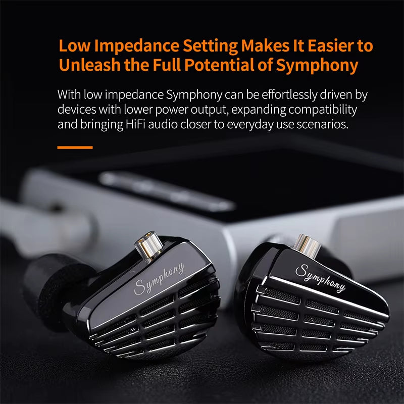 Symphony Hybrid Self-Developed Planar Driver 6Mm Highsets-Performance Dynamic Driver Earphones HIFI DJ Gaming Headsets