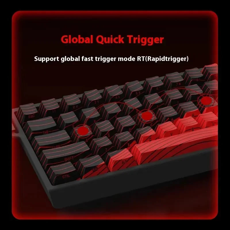 MADLIONS MAD 60/68HE Wired Magnetic Keyboard Gaming Keyboard Hot Swappable Fast Trigger Custom Low Latency Gaming Keyboard
