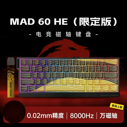 MADLIONS MAD 60/68HE Wired Magnetic Keyboard Gaming Keyboard Hot Swappable Fast Trigger Custom Low Latency Gaming Keyboard